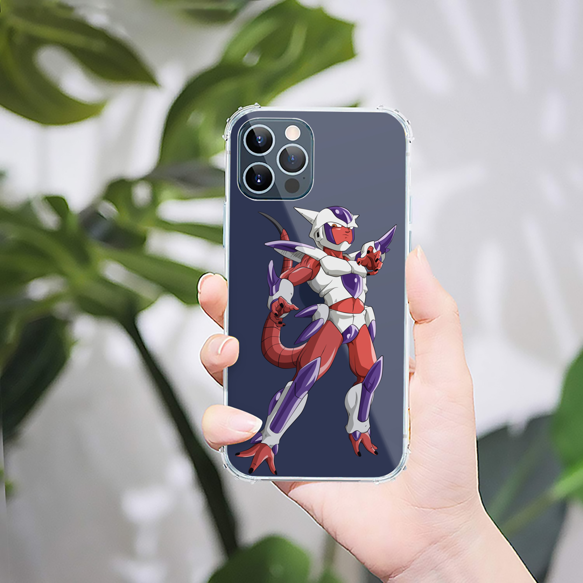 （画像用） ドラゴンボール フリーザ DRAGON BALL Frieza 【iPhone 12シリーズ対応】透明スマホケース（クリアソフトケース）